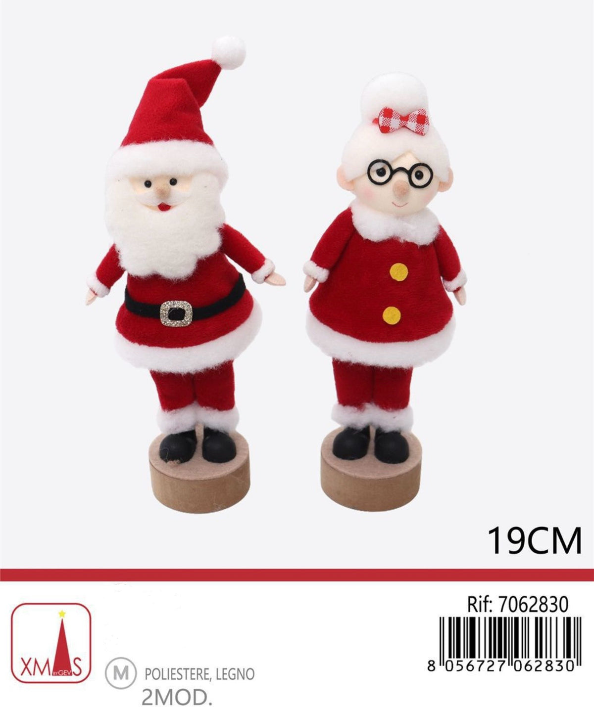 NATALE babbo mamma 19cm