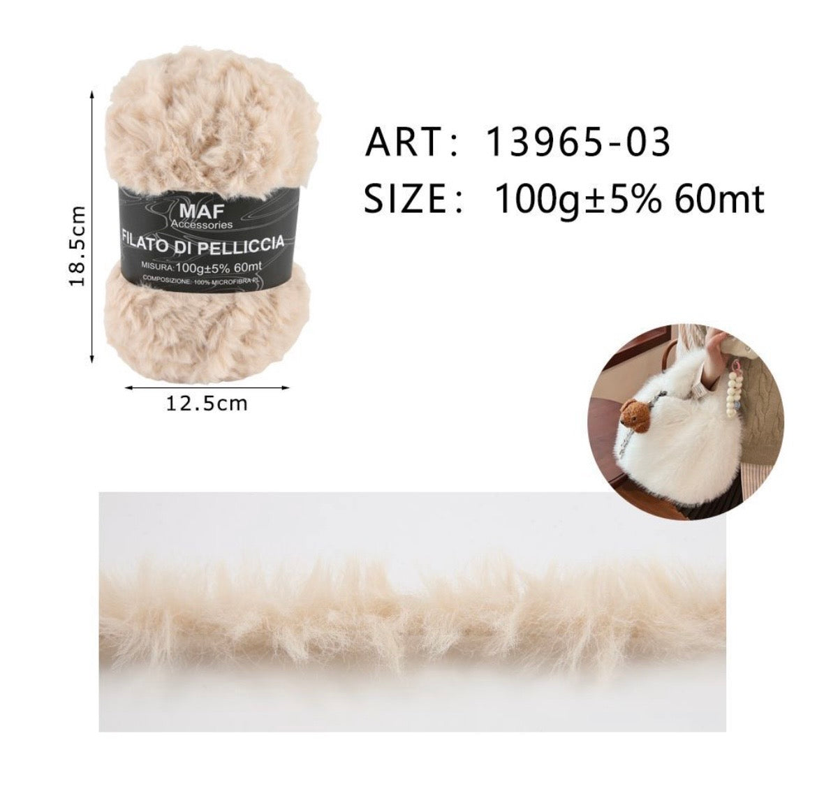 MAF FILATO DI PELLICCIA 100G 13965-03