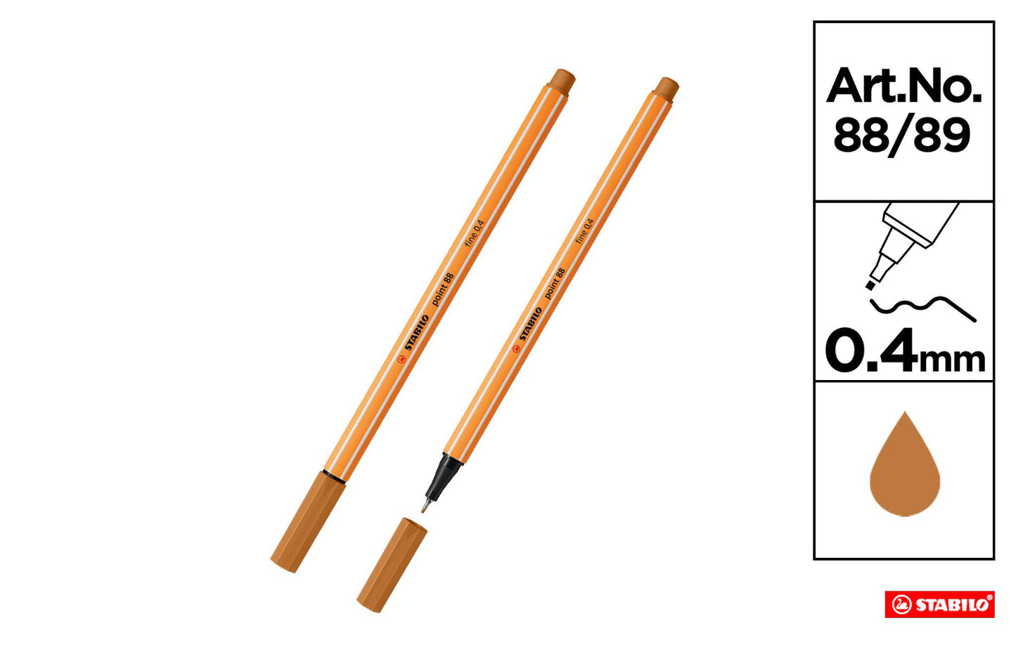 Stabilo fineliner point 0,4mm ocra scura 88/89