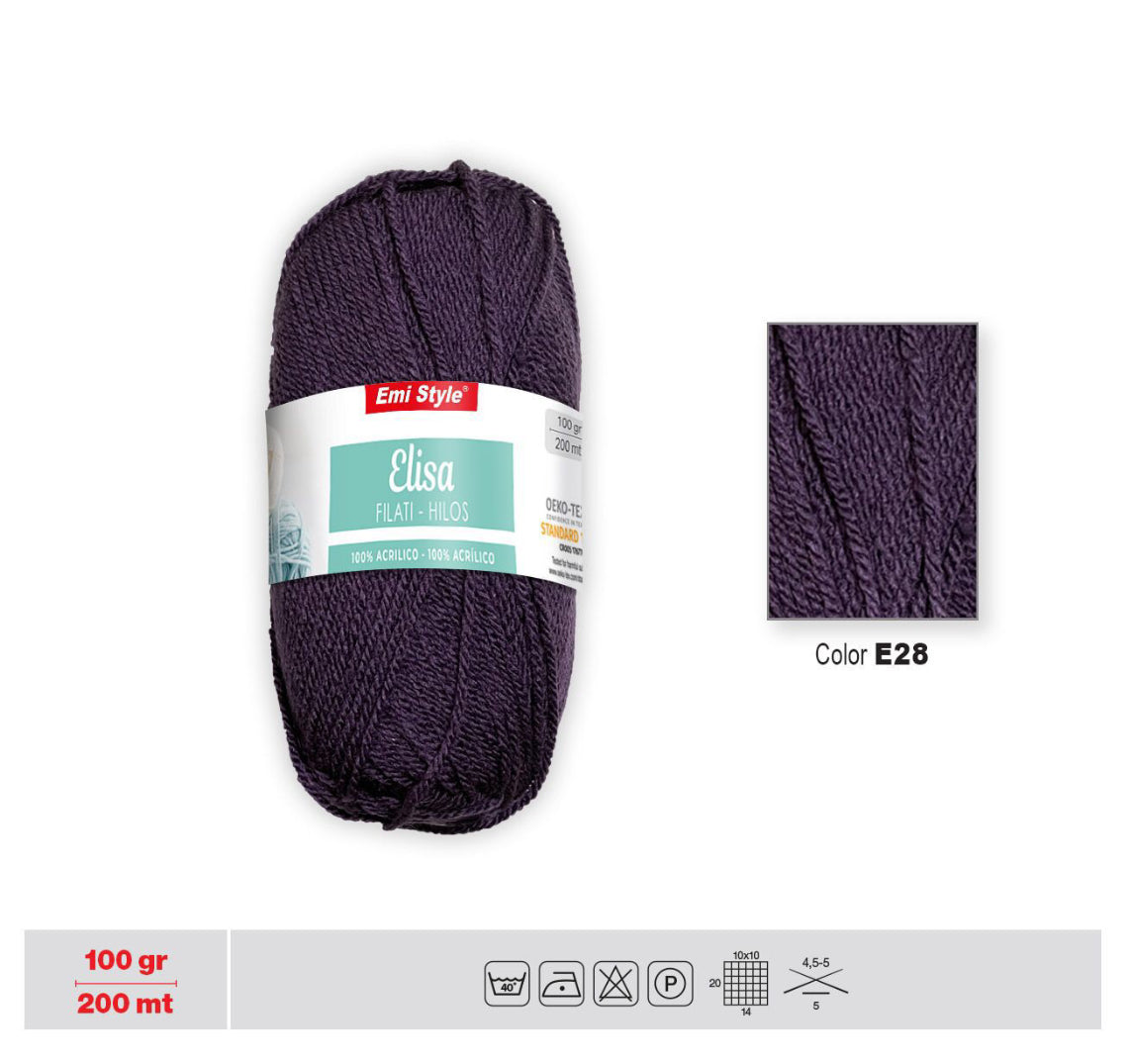 FILATI Elisa 100 gr color E28