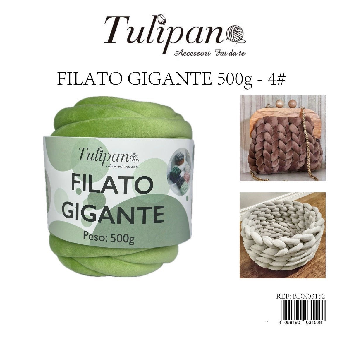FILATO gigante 500g 4# velluto