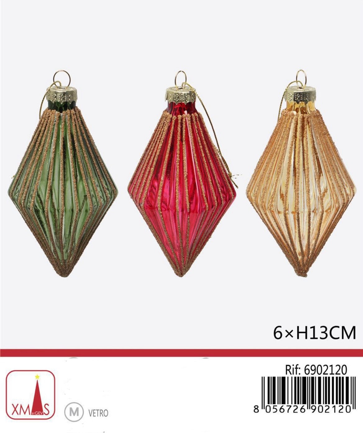 NATALIZIA decorazione 6x13cm