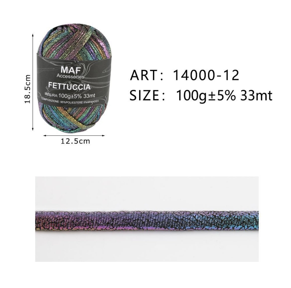 MAF FETTUCCIA 100G 33MT 14000-12