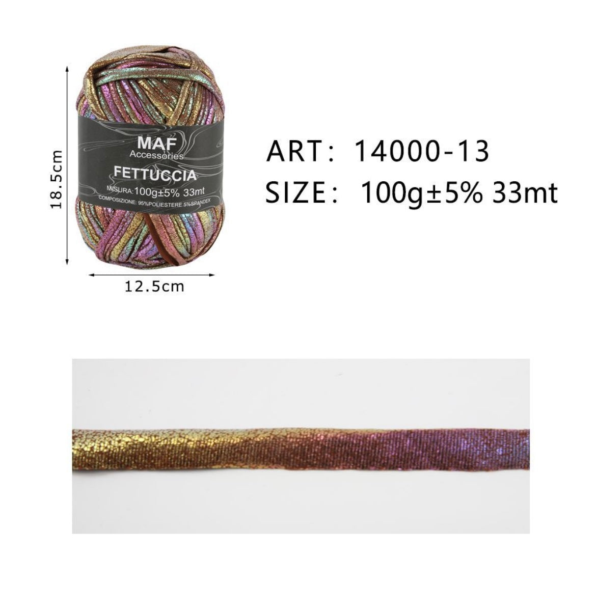 MAF FETTUCCIA 100G 33MT 14000-13