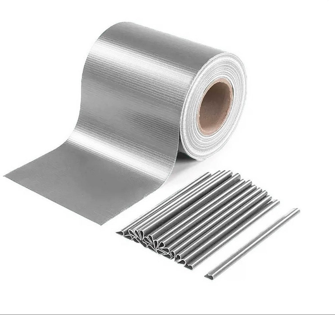 FRANGIVISTA PVC 19CMX35MT ANTRACITE 25 CLIPS GRIGIO