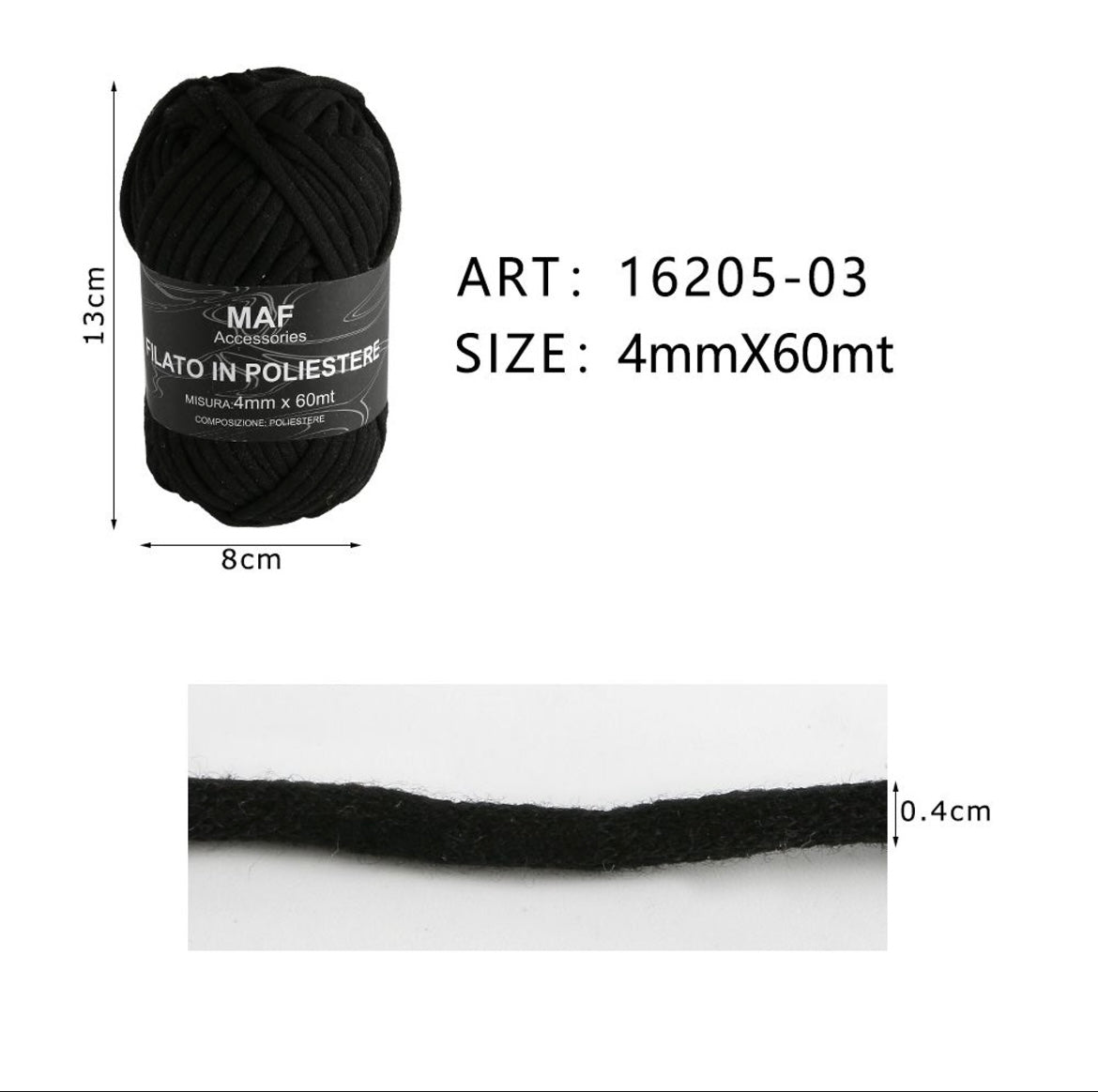 MAF FILATO IN POLIESTERE 16205-03