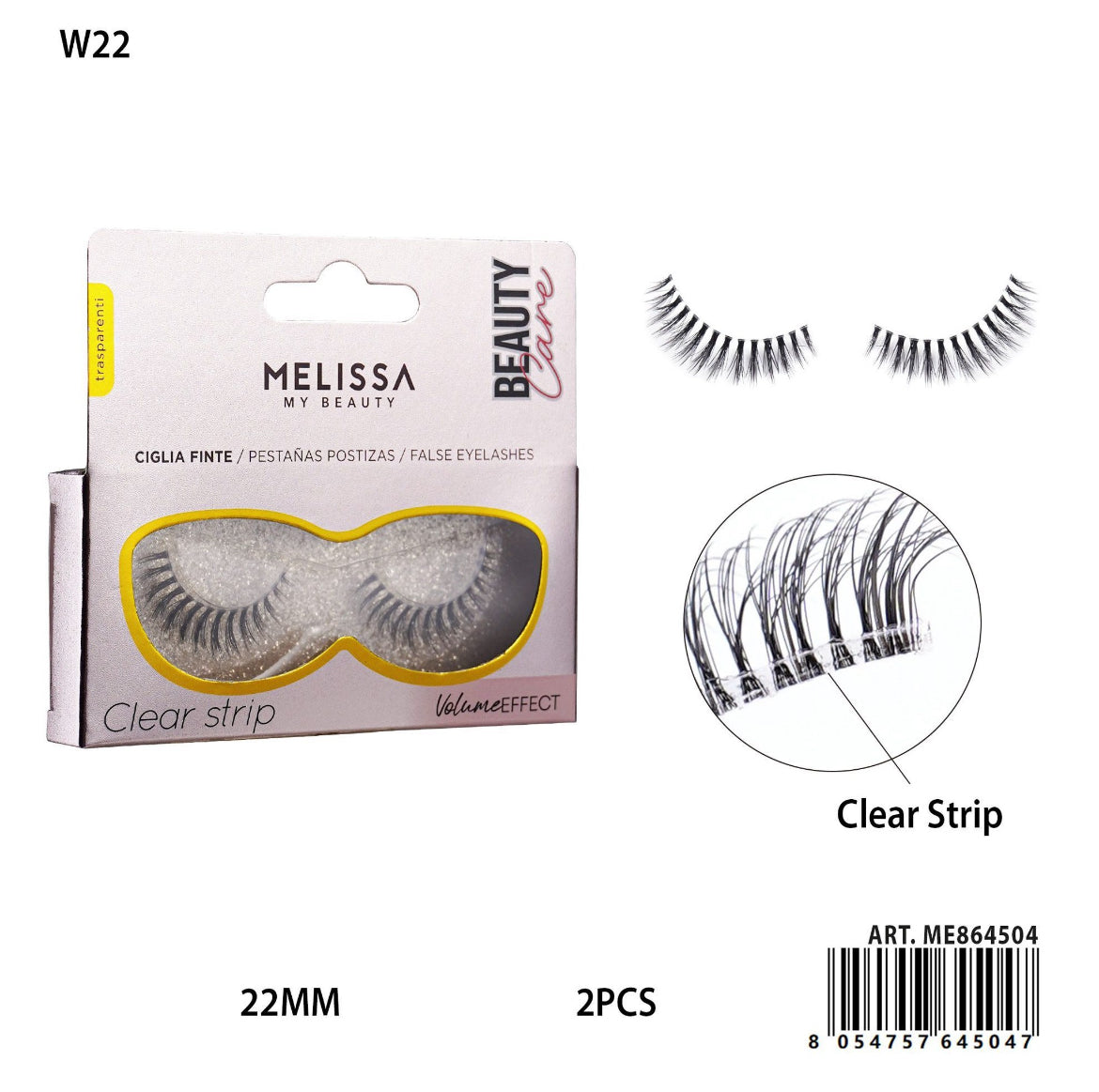 MELISSA CIGLIA FINTE VOLUME 2PZ 22MM W22