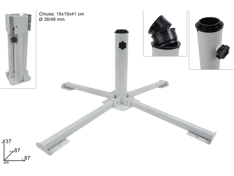 BASE OMBRELLONE METALLO