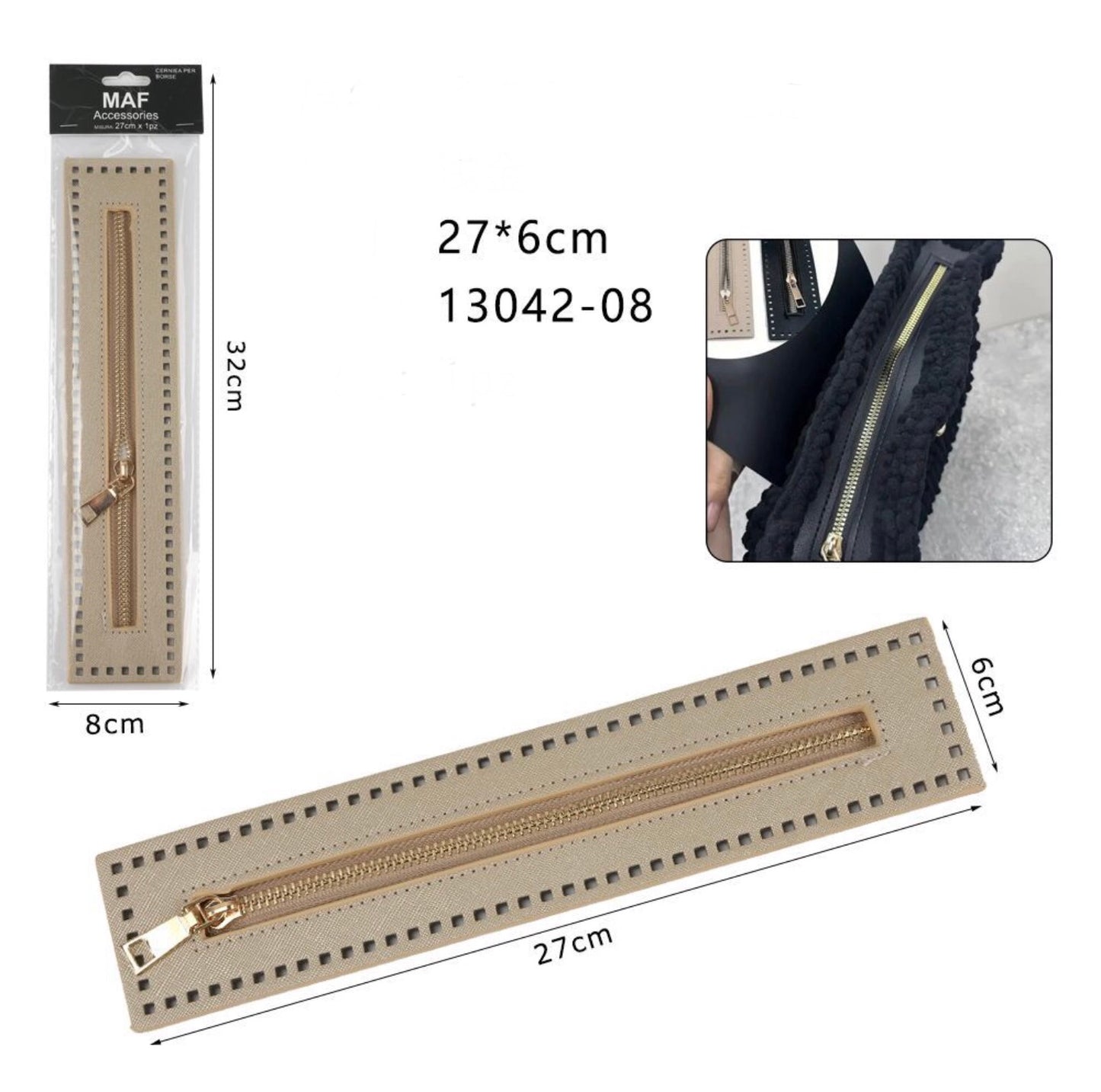 CERNIEA per borse 27x6cm 13042-08