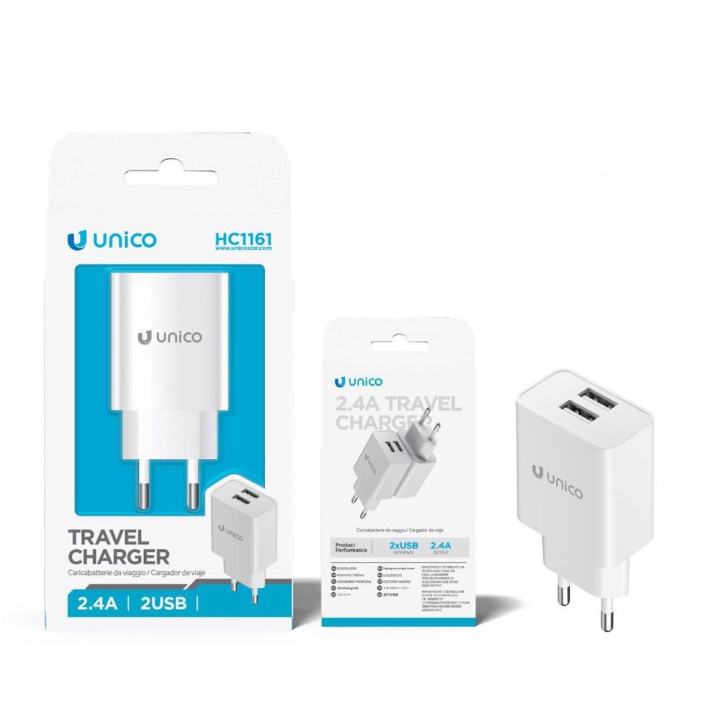 UNICO 2.4A doppio USB HC1161