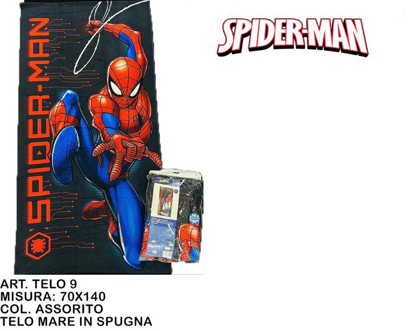 TELO mare in spugna SPIDER-MAN 70x140cm