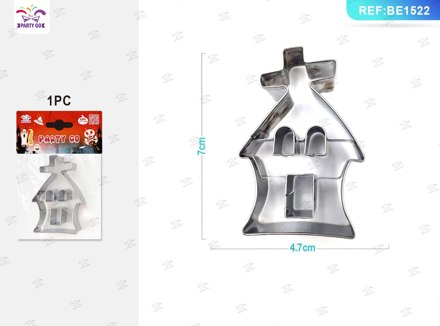 HALLOWEEN stampo per biscotti acciaio 7x4.7cm