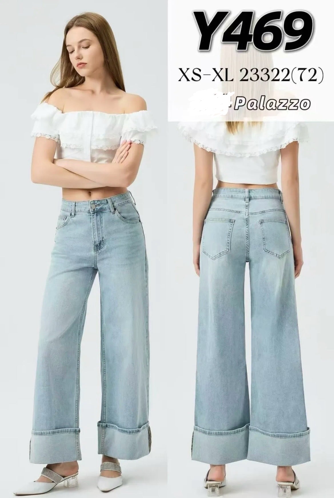 PANTALONE DI jeans Y469