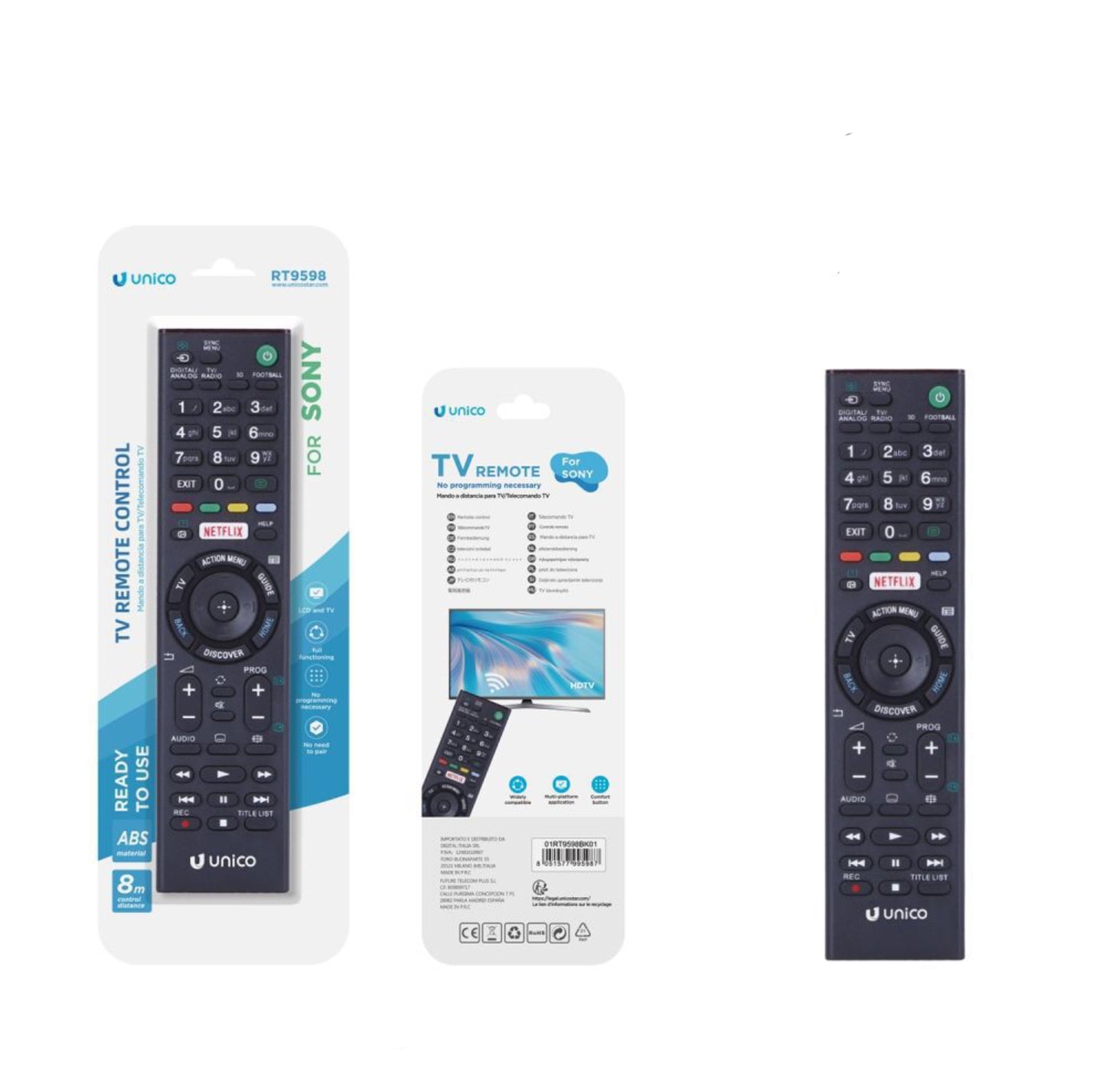 UNICO TV telecomando SONY RT9598