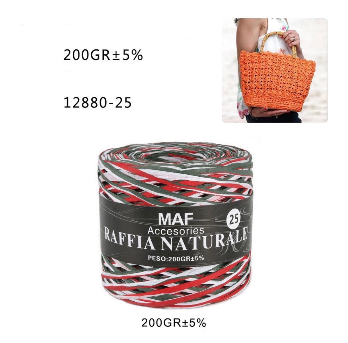 MAF RAFFIA NATURALE 12880-25