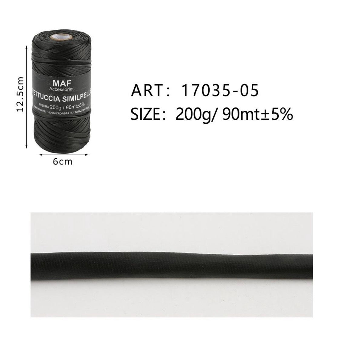 MAF FETTUCCIA SIMILPELLE 17035-05