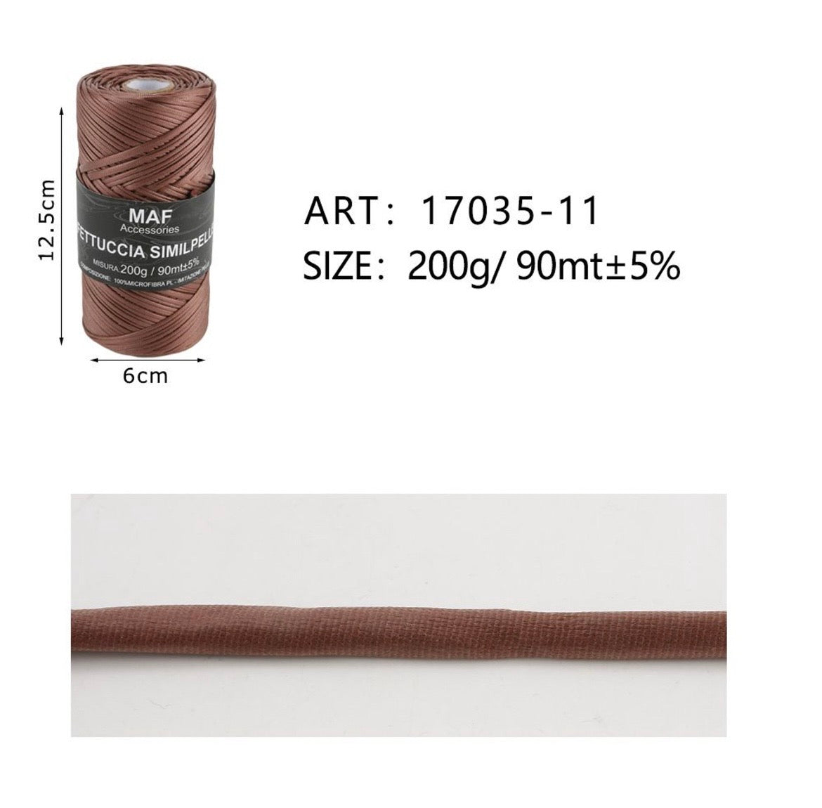 MAF FETTUCCIA SIMILPELLE 17035-11