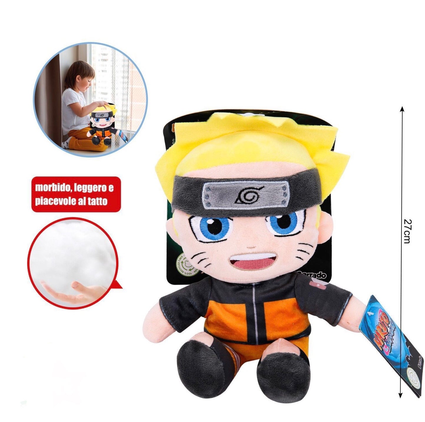 PELUCHE naruto uzumaki 27cm