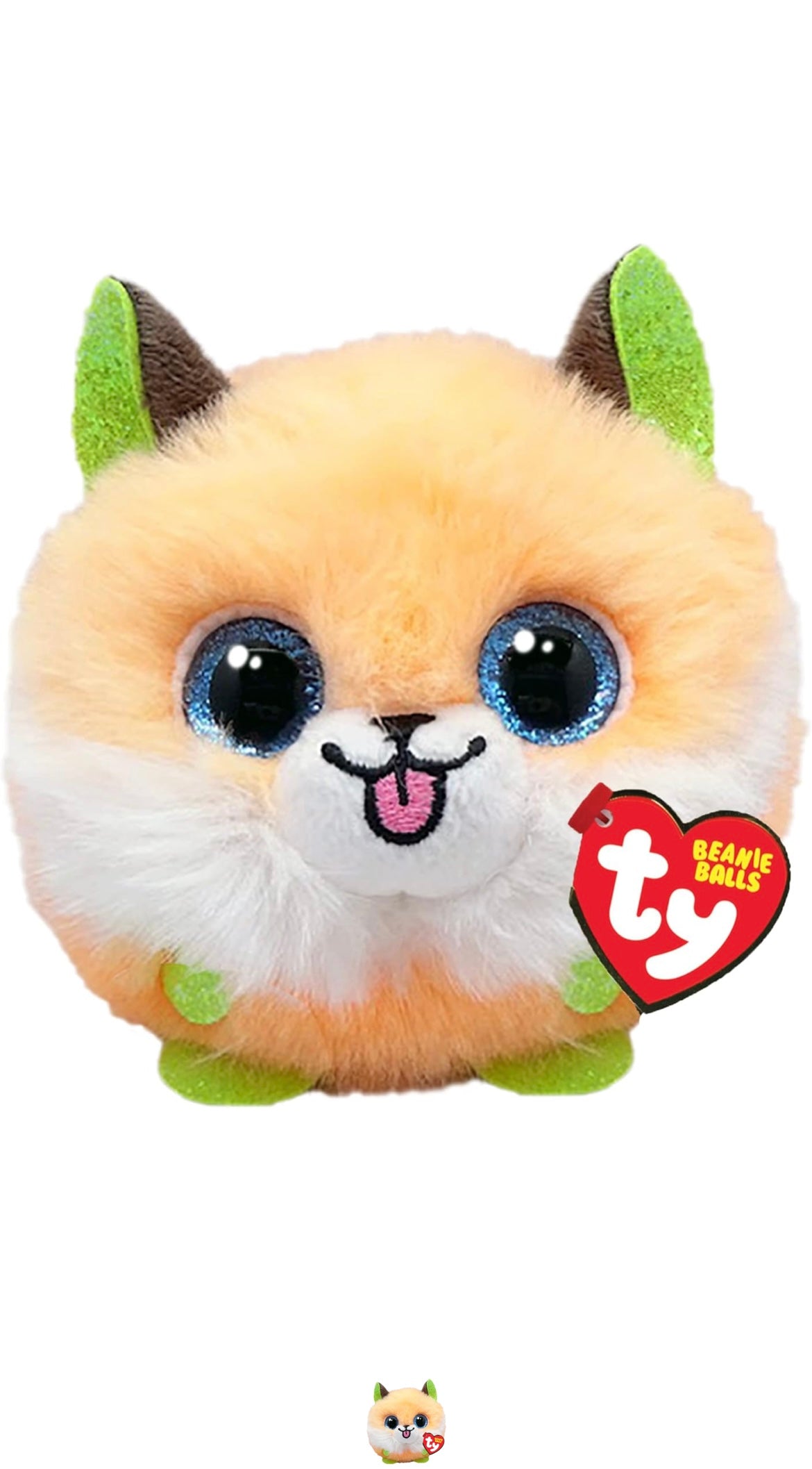 TY beanie balls sherbet volpino