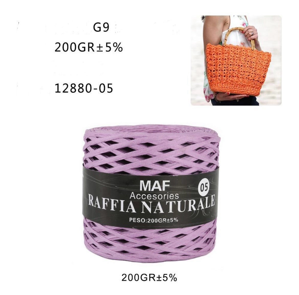 MAF raffia naturale 12880-05