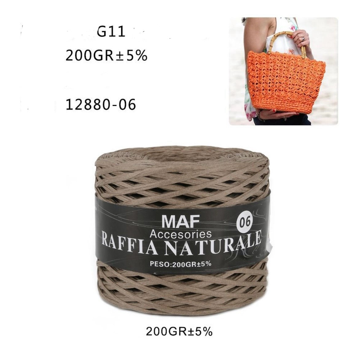 MAF raffia naturale 12880-06
