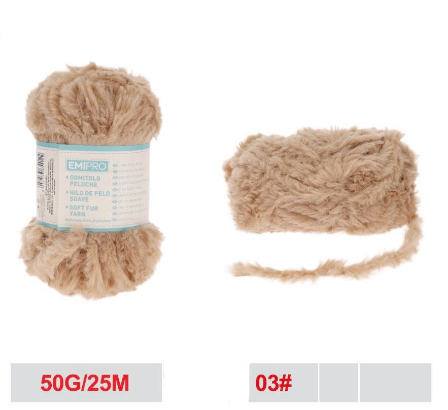 EMI gomitolo peluche 50g/25m 03#