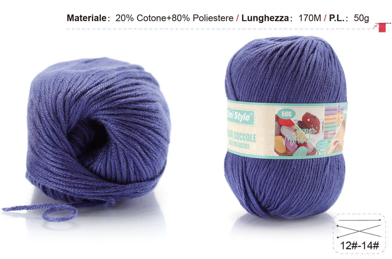 Filati coccole BLU VIOLACEO S14 50g