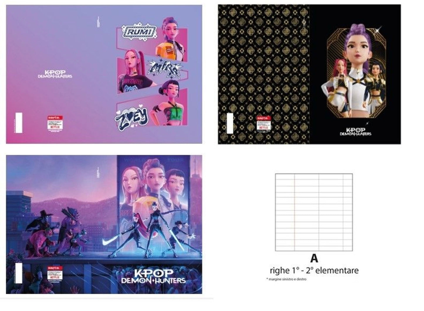 KPOP quaderno rig A