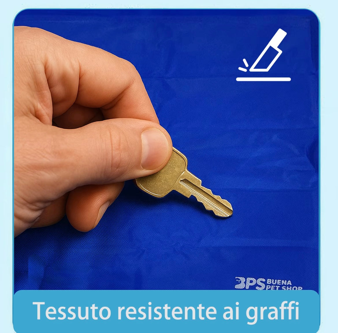 BPS tappettino refrigerante cane gatti 90x70cm