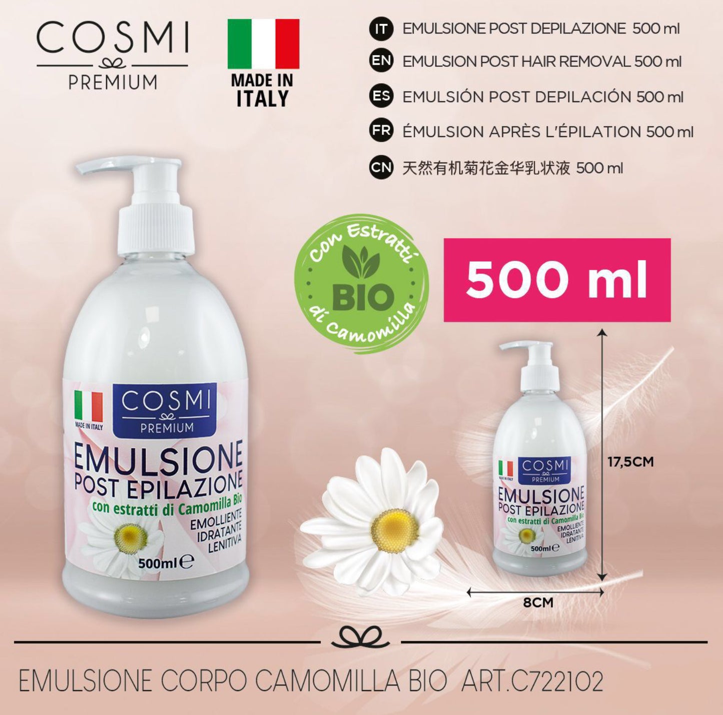 COSMI emulsione post depilazione camomilla