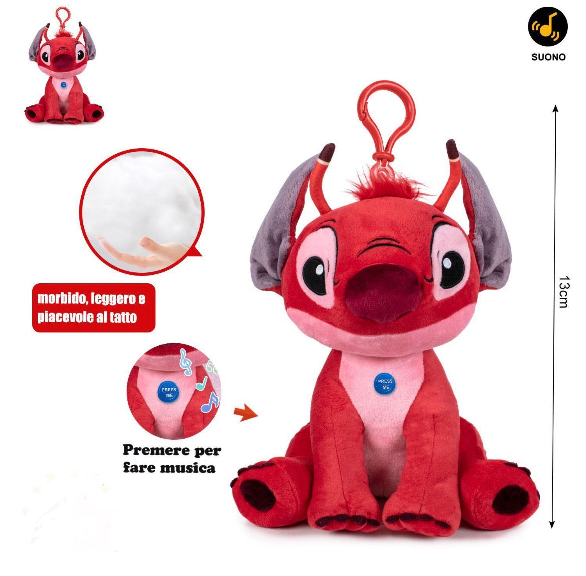 PELUCHE LeRoy portachiave 12cm
