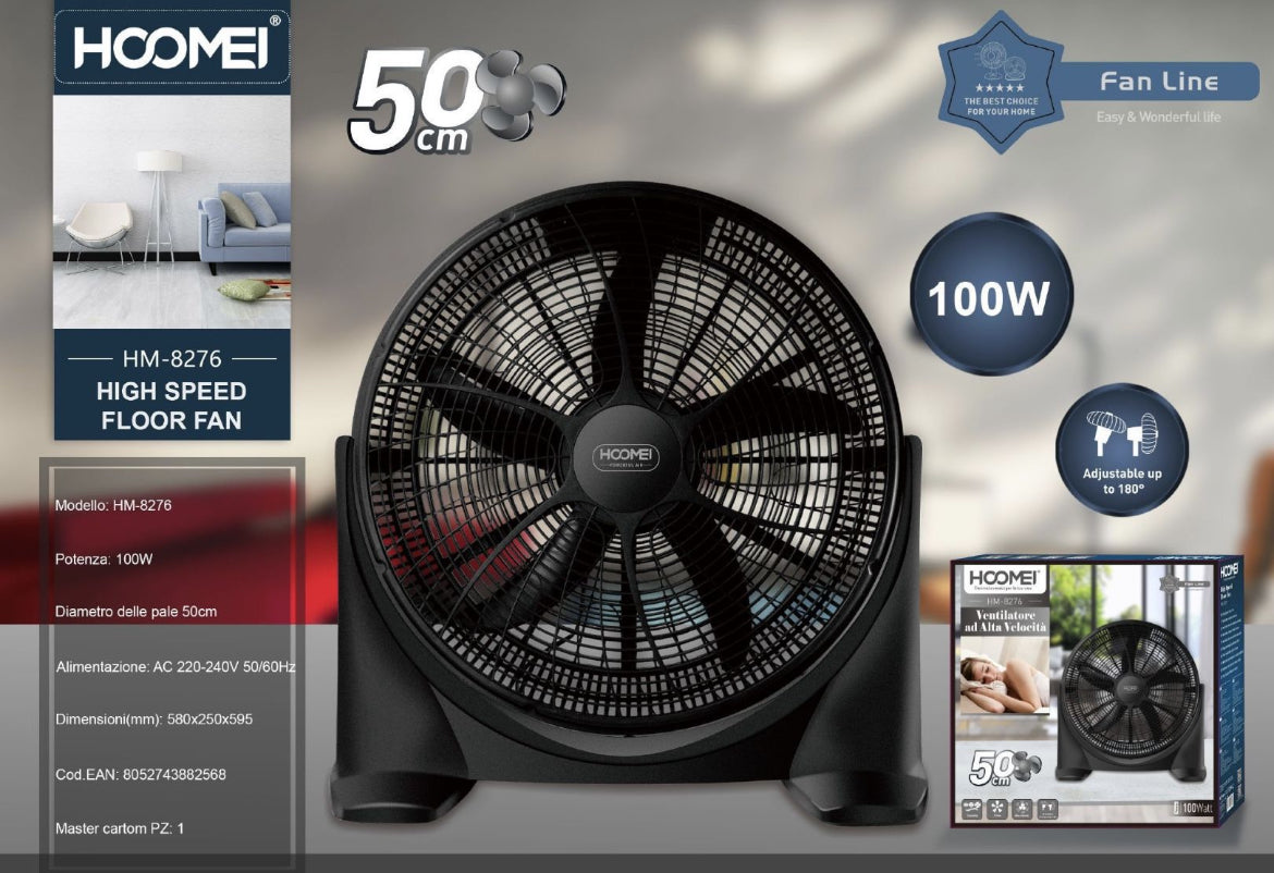 HOOMEI ventilatore tifoso di fila HM-8276