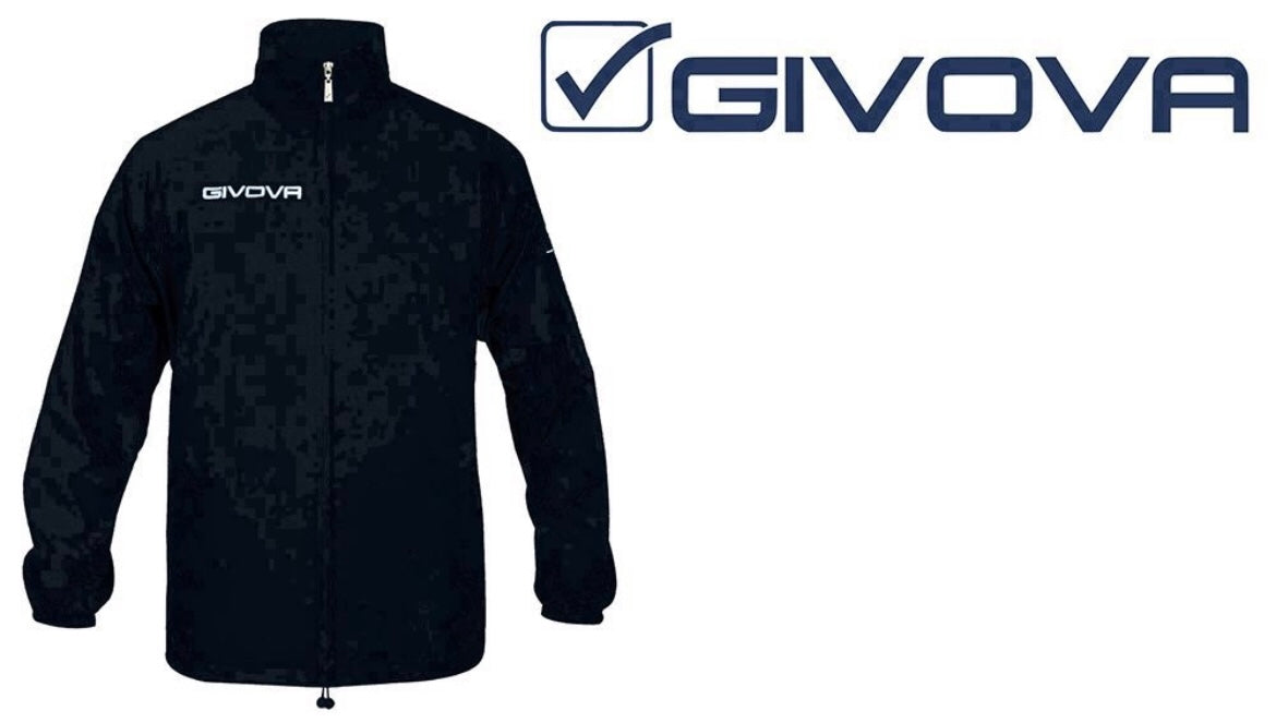 GIVOVA K-WAY impermeabile unisex nero