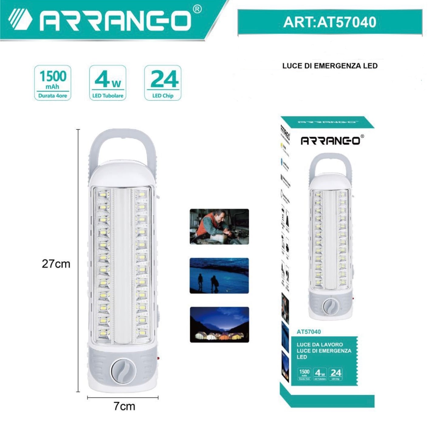 ARRANGO luce di emergenza LED ART:AT57040