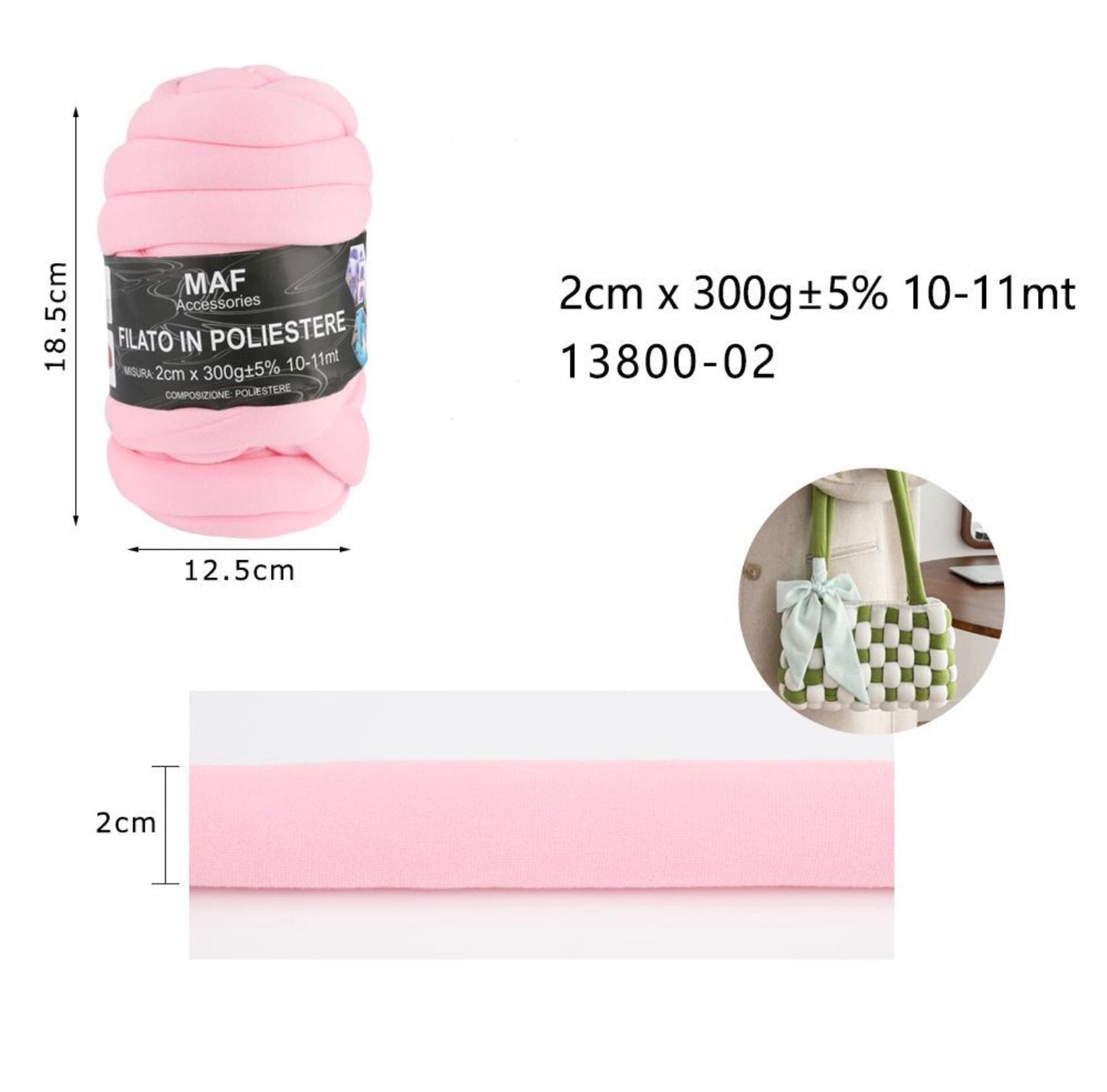 FILAT in poliestere 2cm/300g 13800-02