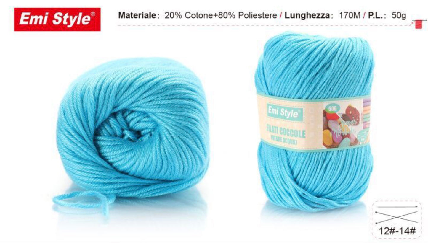 Filati coccole VERDE ACQUA S17 50g