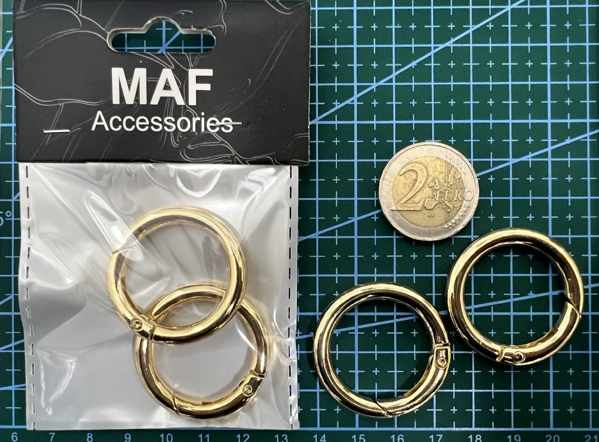 MAF MOSCHETTONI A SCATTO ROTONDI 2.5CM