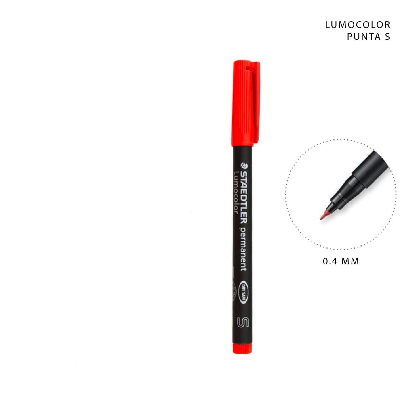 STAEDTLER pennello rosso punta S 0.4mm