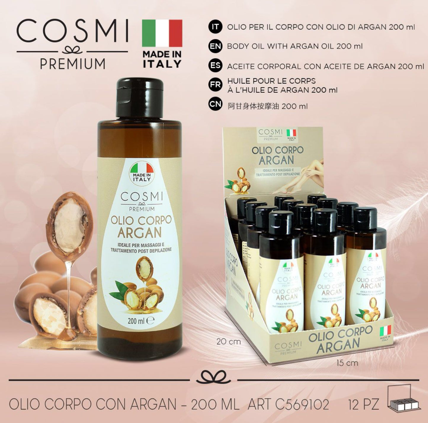 COSMI olio di argan per corpo