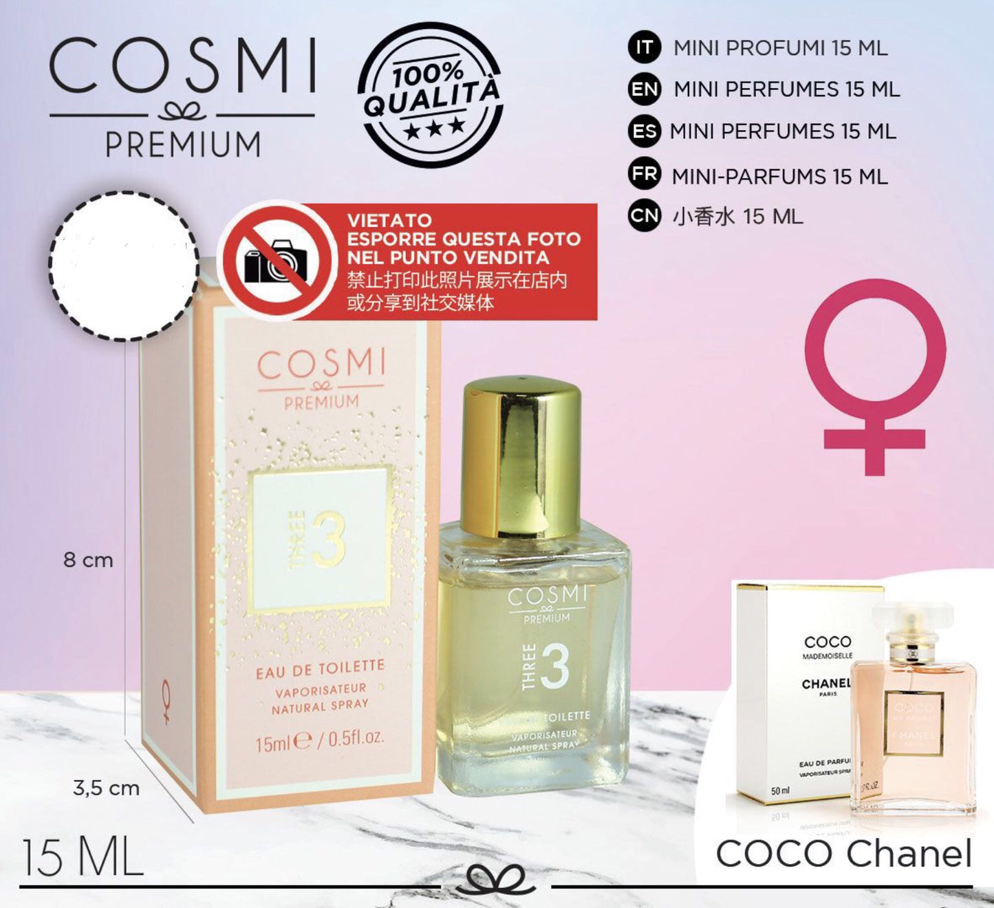 COSMI mini profumo eau de toilette 15ml N.3
