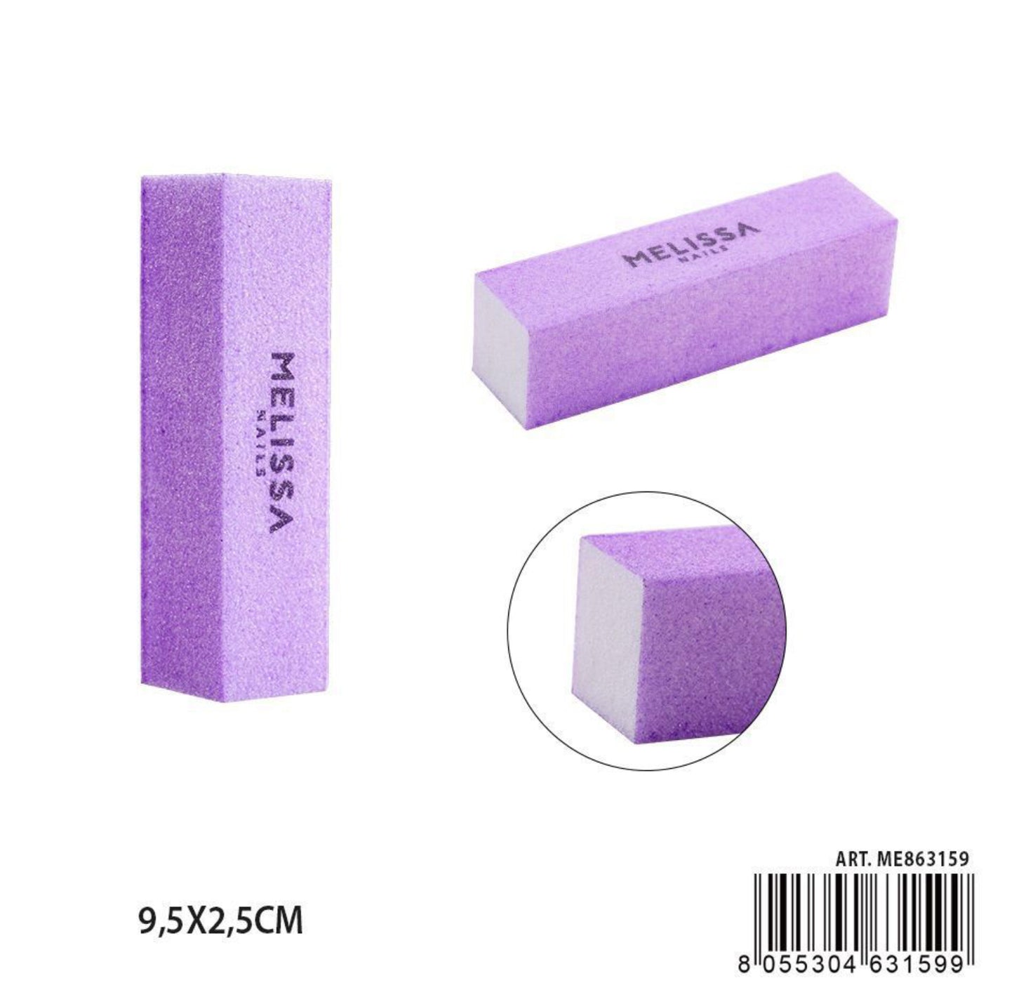 MELISSA buffer per unghie 9,5x2,5cm viola
