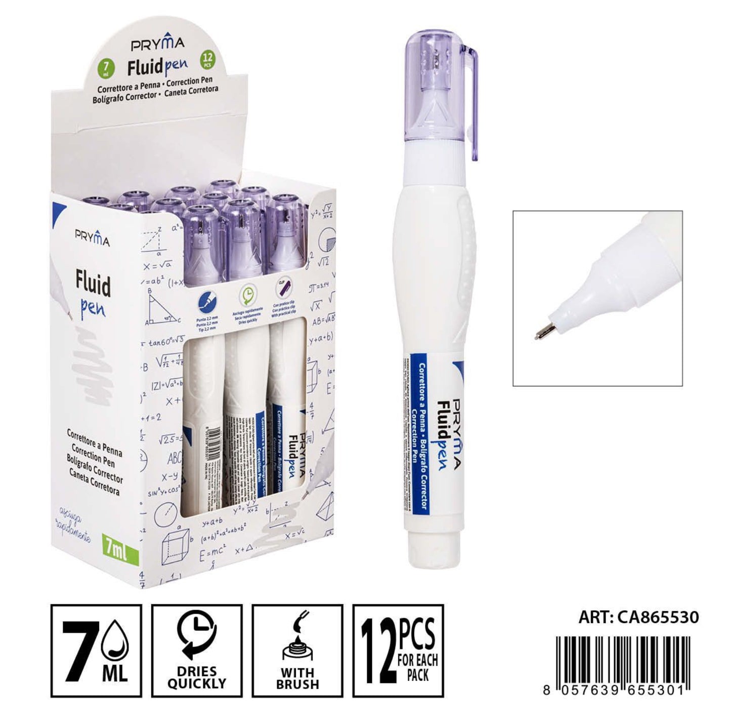 PRYMA correttore fluid pen 2.2mm 7ml
