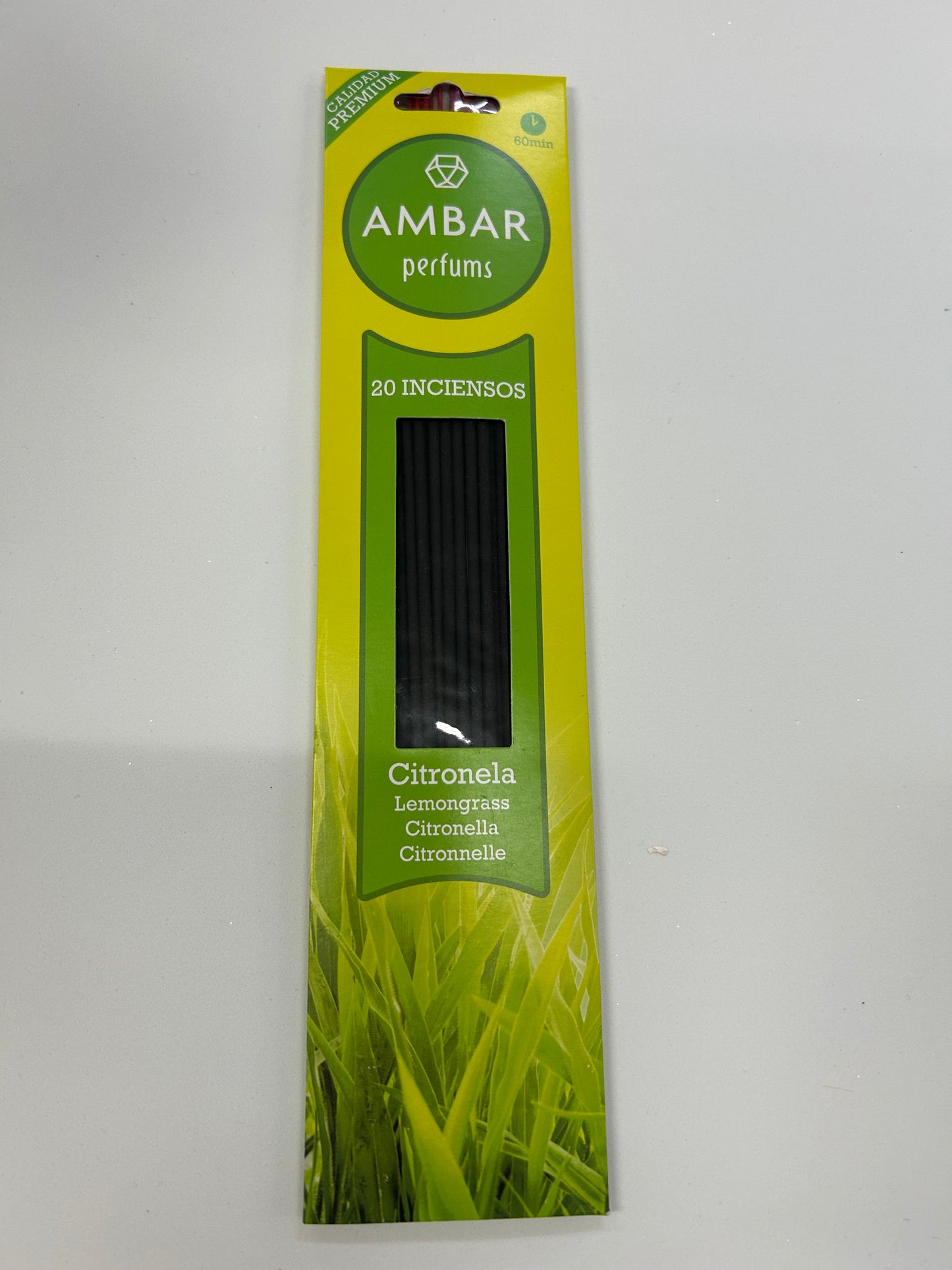 AMBAR INCIENSO CITRONELLA VARILLAS 20PZ