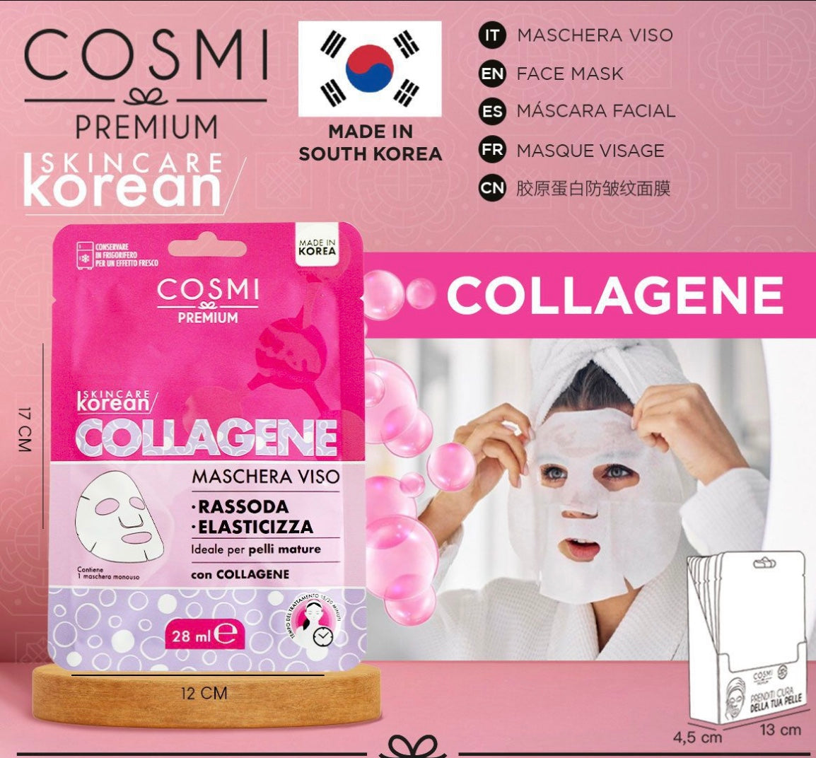 COSMI maschera viso K-BEAUTY collagene 28ml