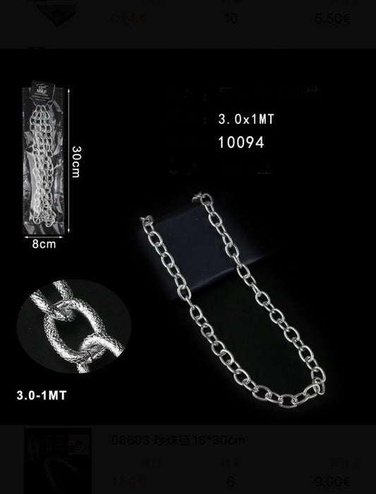 CATENE in alluminio 3.0-1mt argento/oro