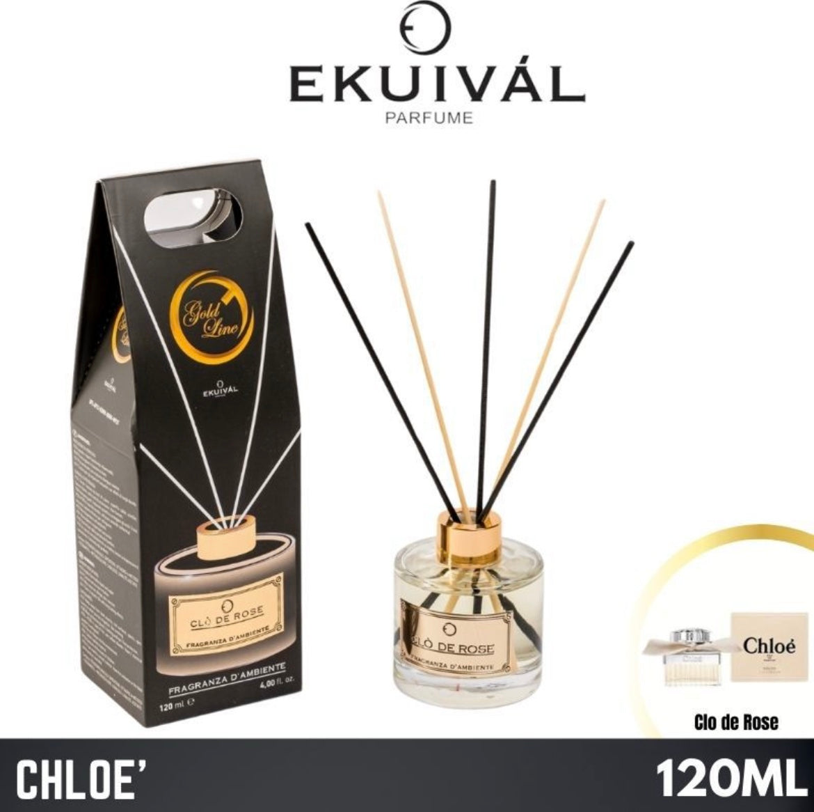 PROFUMATORE Ambiente 120ml clode rose