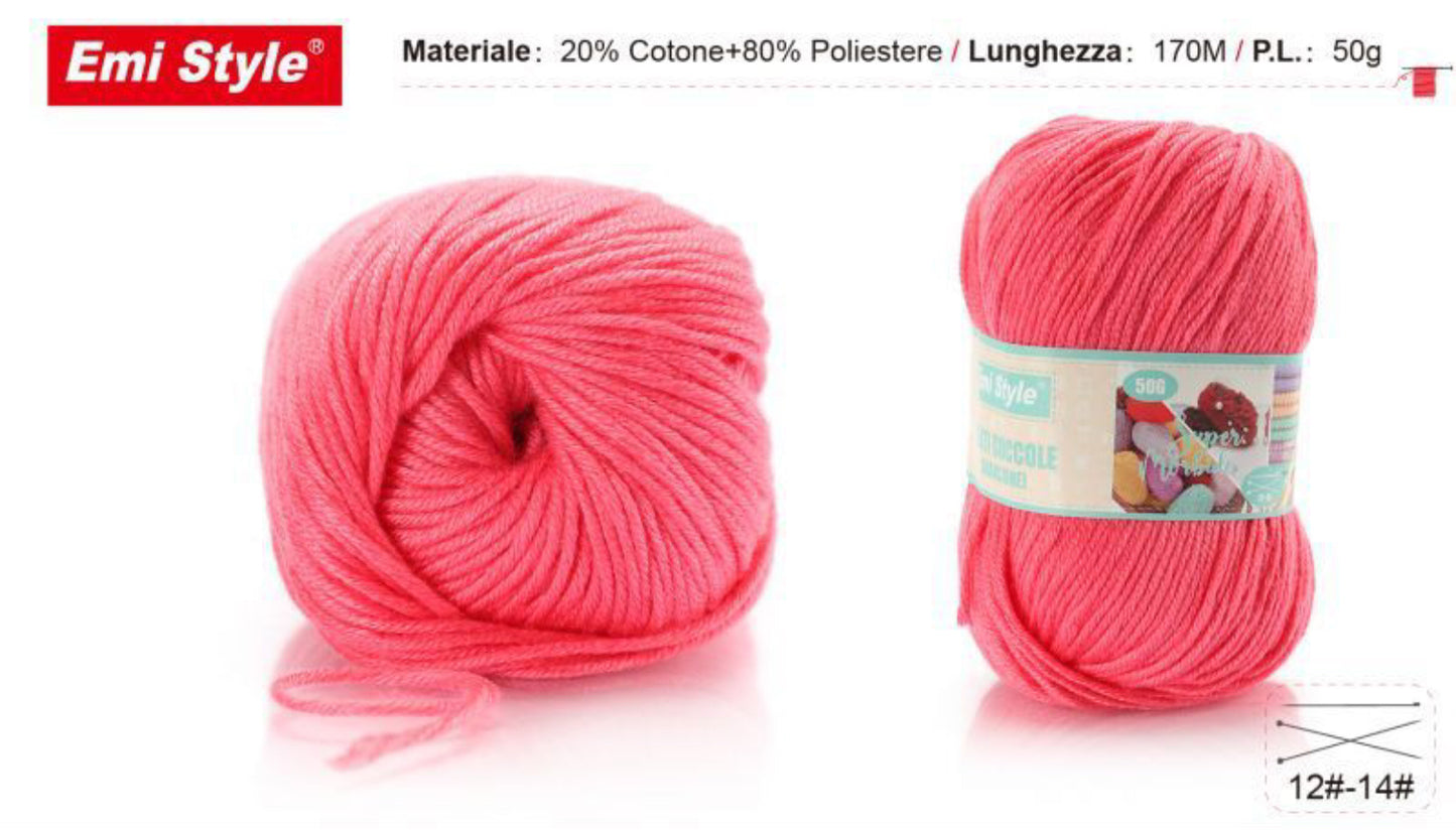 Filati coccole ROSSO ERICA S25 50g