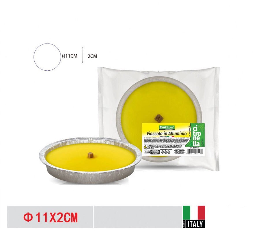 EMI FIACCOLA IN ALLUMINIO SMALL CITRONELLA 11X2