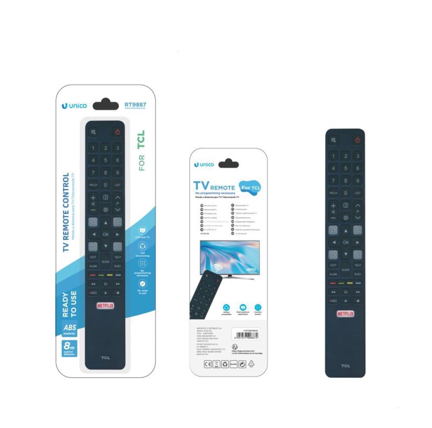 UNICO TV telecomando TCL RT9887