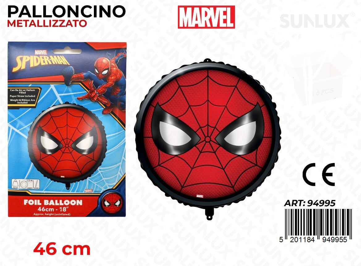 PALLONCINO rondo Metal spiderman 46cm